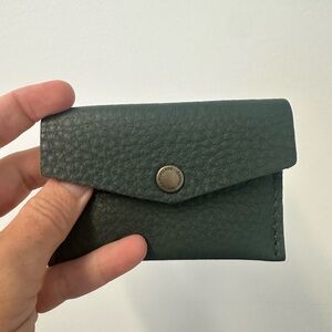 Portland Leather Forest Green Card Wallet